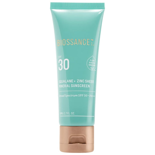 Squalane + Zinc Sheer Hydrating Mineral Sunscreen SPF 30 with Ectoin