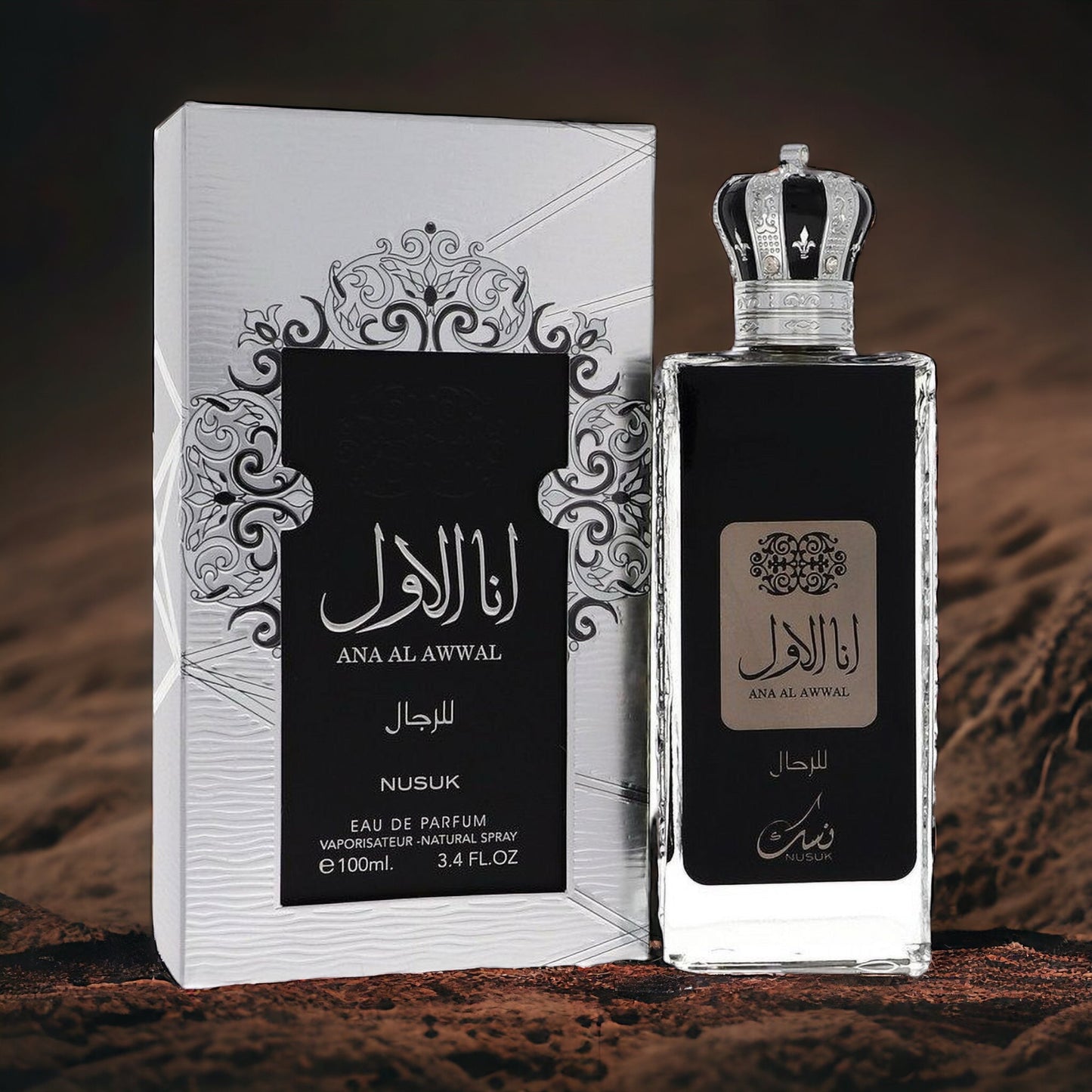 Ana Al Awwal Black By Nusuk Eau De Parfum 3.4 oz Unisex