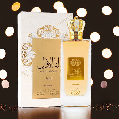 Ana Al Awwal Gold By Nusuk Eau De Parfum 3.4Oz For Women