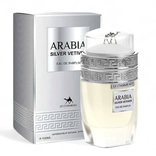 Arabia Silver Vetiver by Le Chameau Eau de Parfum for Men 3.4 oz