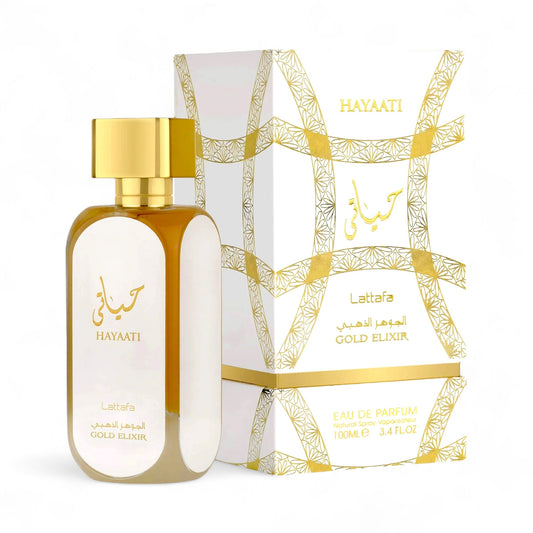 Hayaati Gold Elixir by Lattafa Eau de Parfum 3.4 oz Unisex