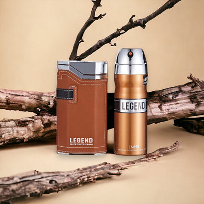 Legend Men Eau De Toilette 100 ml + 200 ml Deodorant Combo Gift Set