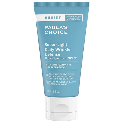 RESIST Super-Light Daily Wrinkle Defense Face Sunscreen SPF 30 - PAULA'S CHOICE